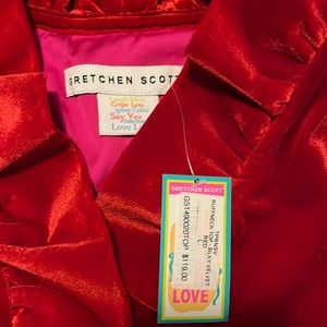 Gretchen Scott red velvet NWT